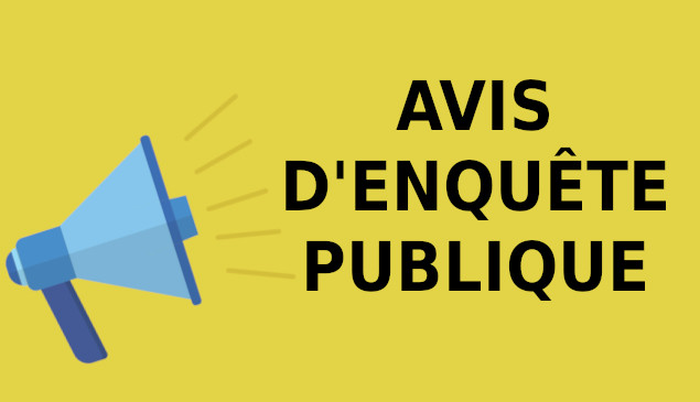Avis d'enquête publique