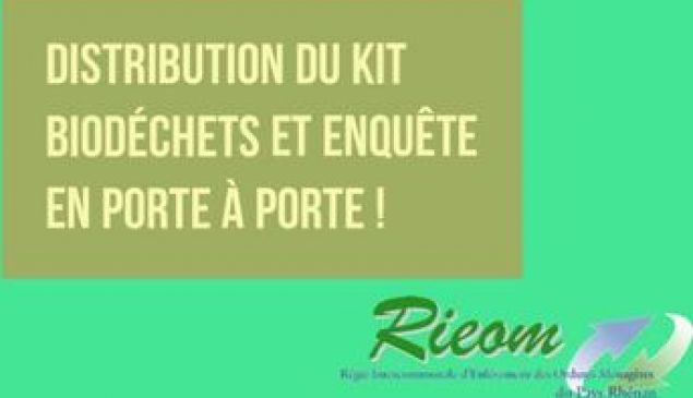 RIEOM : enquête de terrain et distribution du kit biodéchets