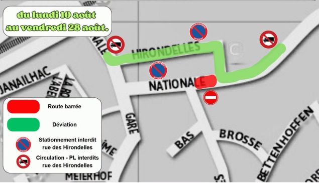 Travaux sur la RD468 : circulation modifi&eacute;e