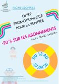 Offre promotionnelle rentr&eacute;e piscine Odonates 2026
