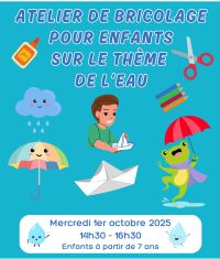 Atelier de bricolage pour enfants sur le thème de l’eau