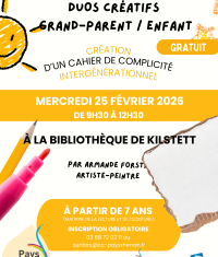 Atelier créatif grand-parent / petit-enfant (+7 ans)