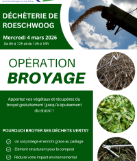 Opération « Broyage des déchets verts »