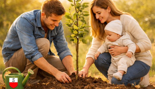 Un arbre, une naissance à Kilstett