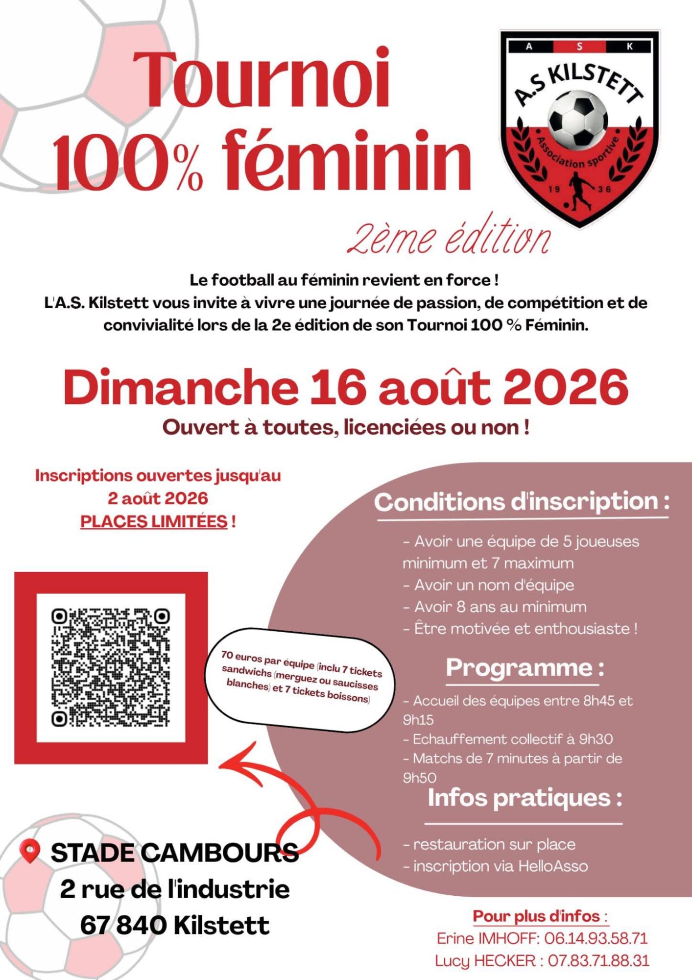 Tournoi 100 % féminin à Kilstett